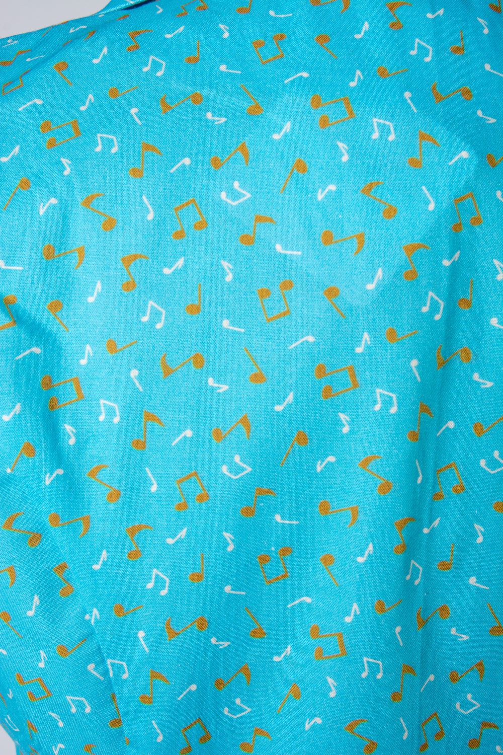 Erika Blouse - Music Notes, Aqua