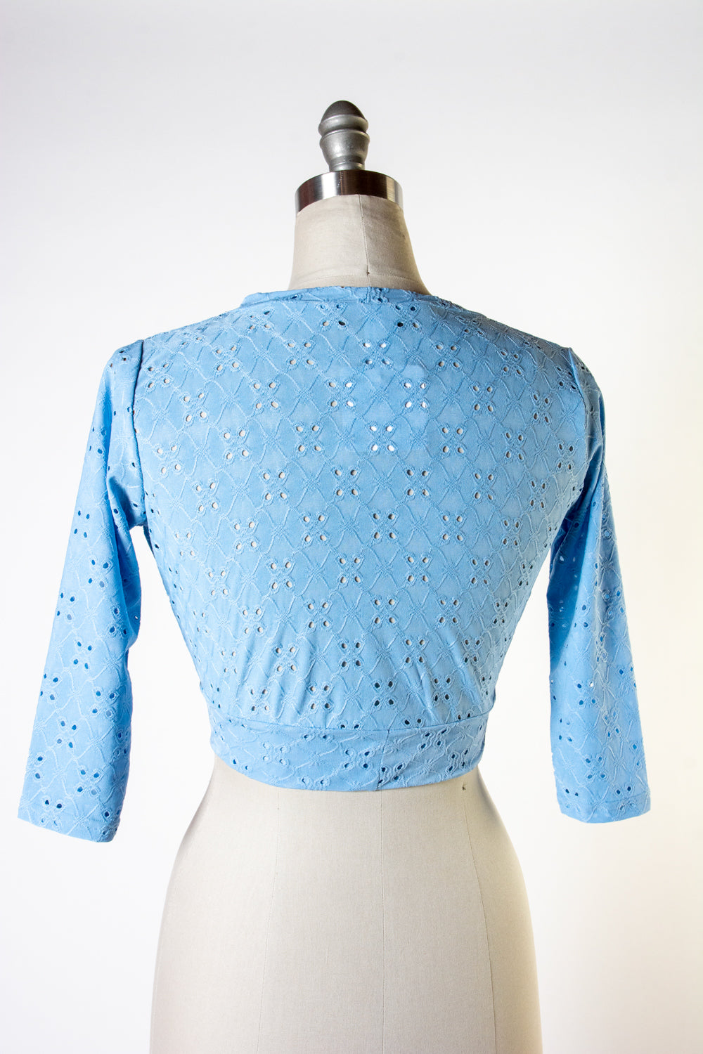 Sweet Sweater - Stretch Eyelet, Light Blue