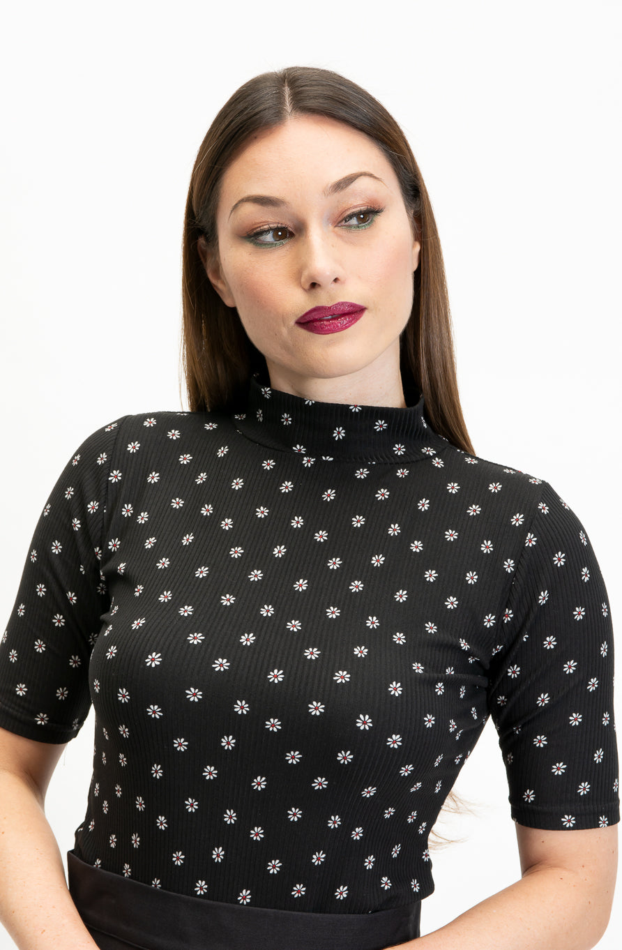 Denise Top - Daisy Dot, Black