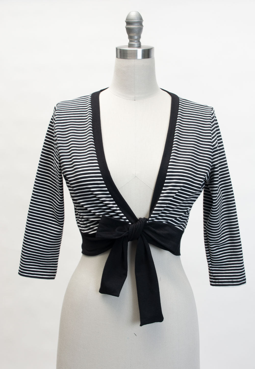 Sweet Sweater- Black & White Stripe