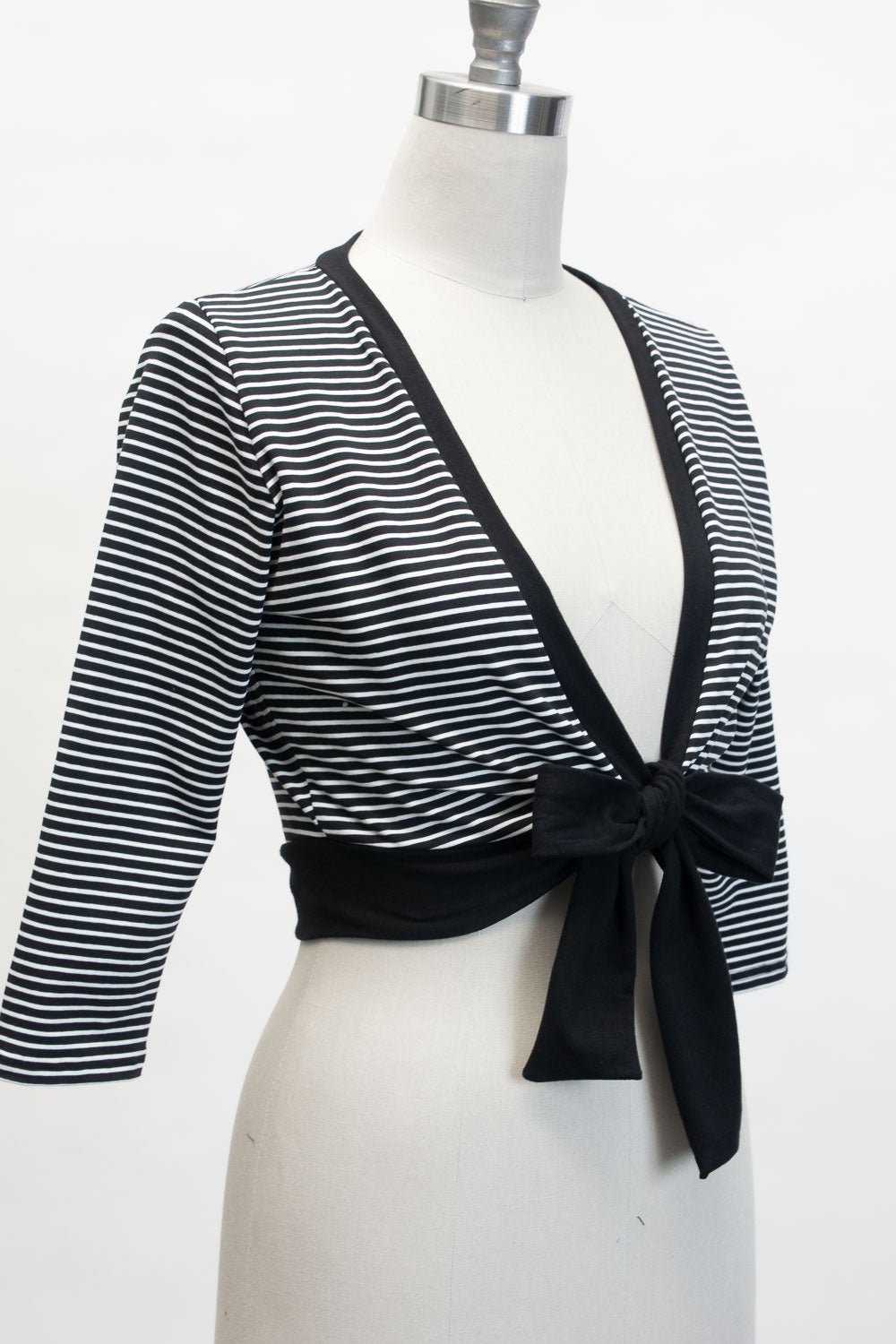 Sweet Sweater- Black & White Stripe