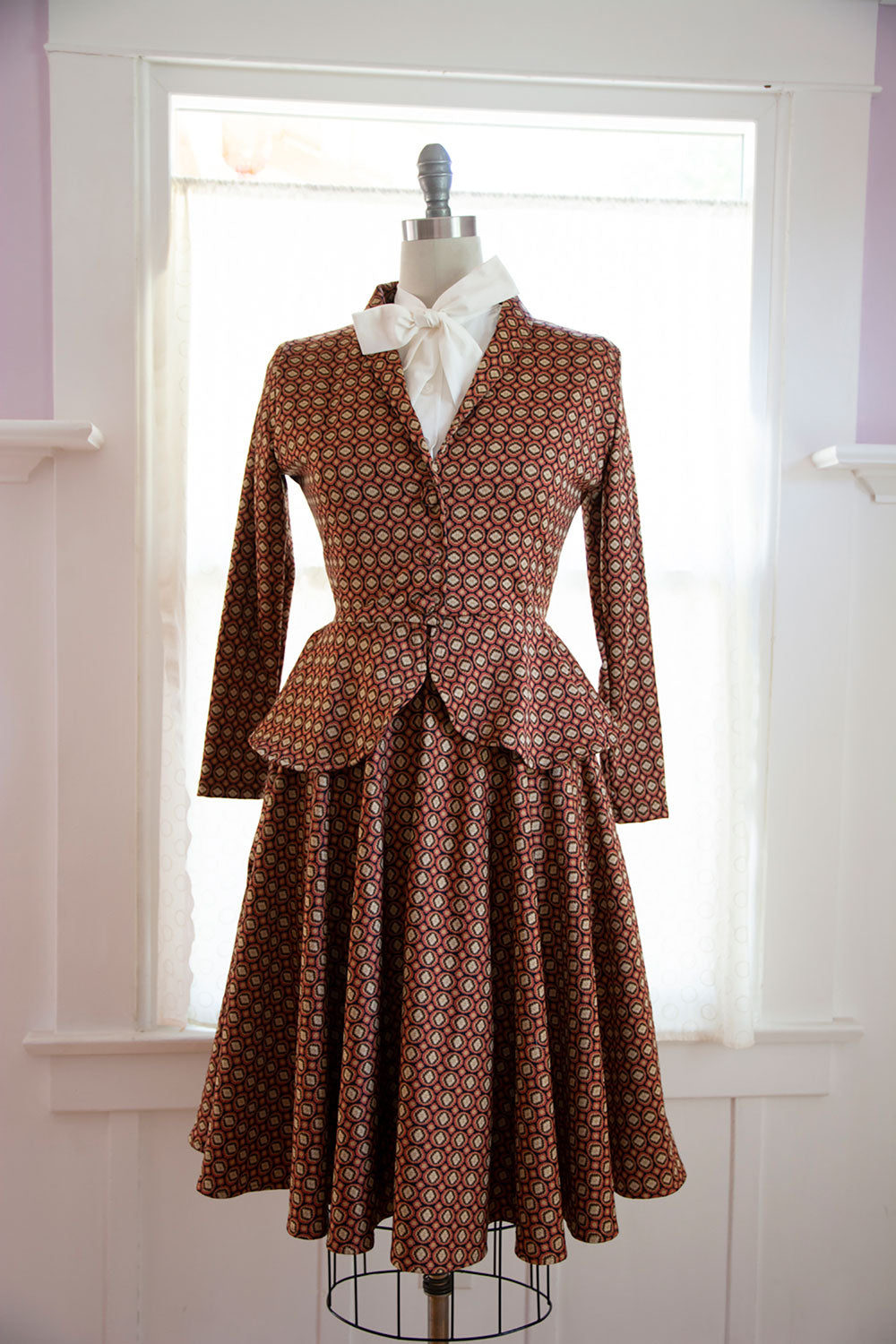 Diva Jacket - Jacquard Dot, Rust