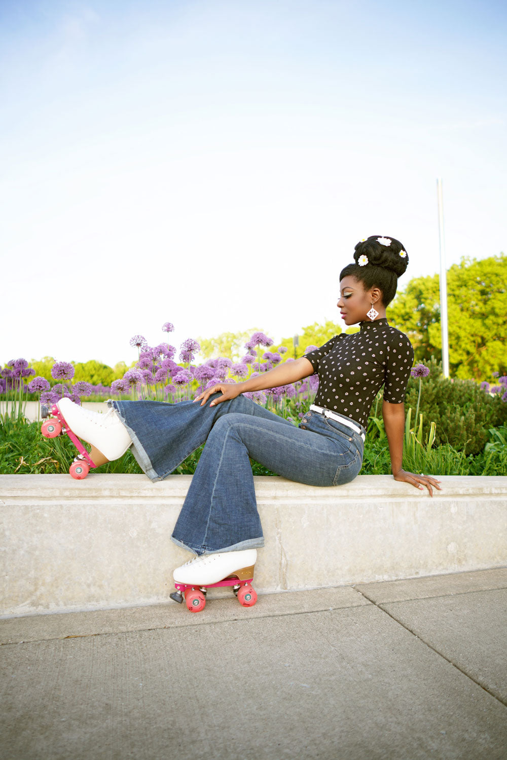 Denise Top - Daisy Dot, Black
