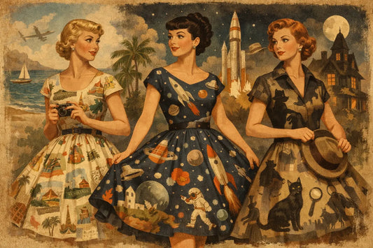 Novelty Print Retro Dresses That Tell a Story