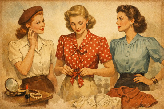 Women’s 1940s Style Blouses: Fit and Styling