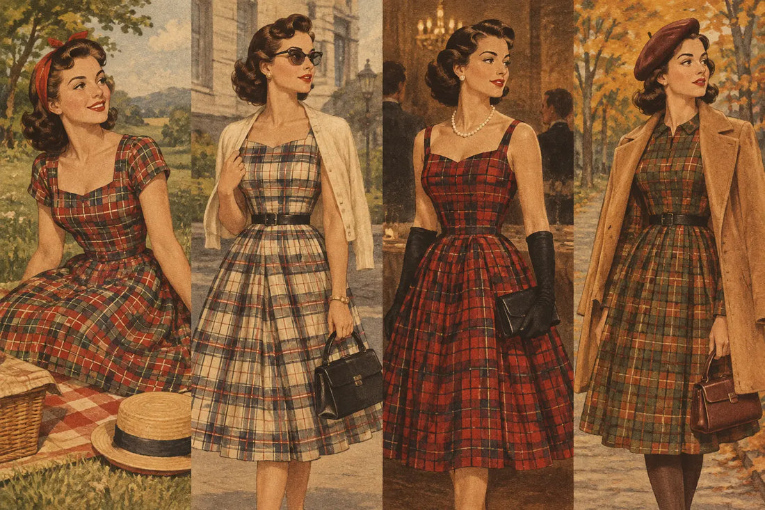 How to Style a Plaid Dress Retro for Every Occasion