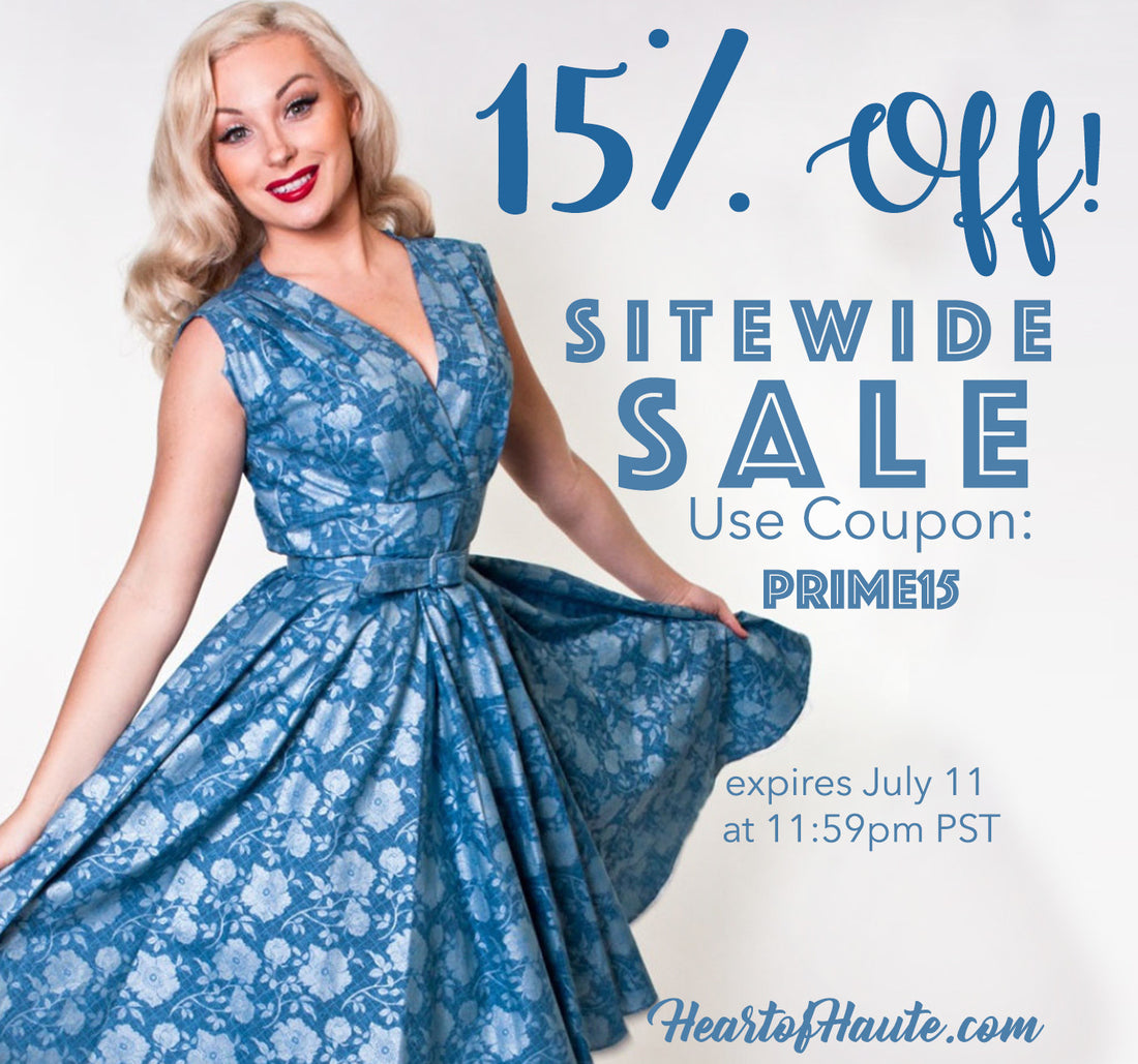 15% off Sitewide at Heart of Haute! July 10 & 11 only