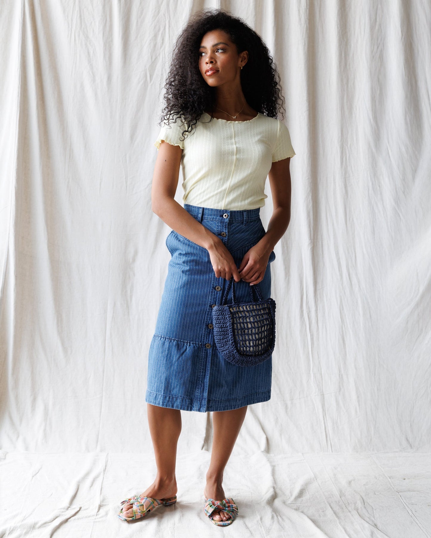 Simplicity Tee by Downeast, Pale Yellow, size S