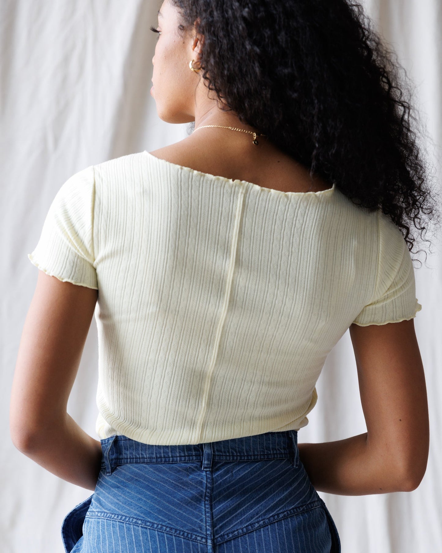 Simplicity Tee by Downeast, Pale Yellow, size S