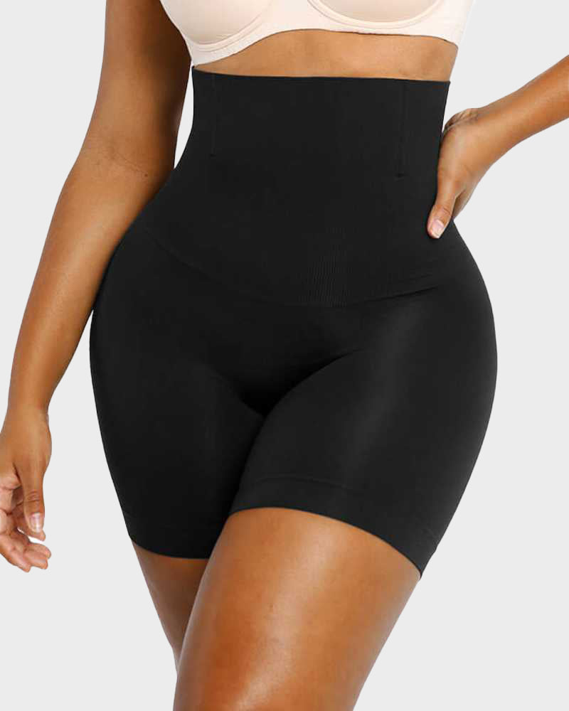 Comfort Seamless High-Waist Mid-Thigh Shaping Shorts - Heart of Haute