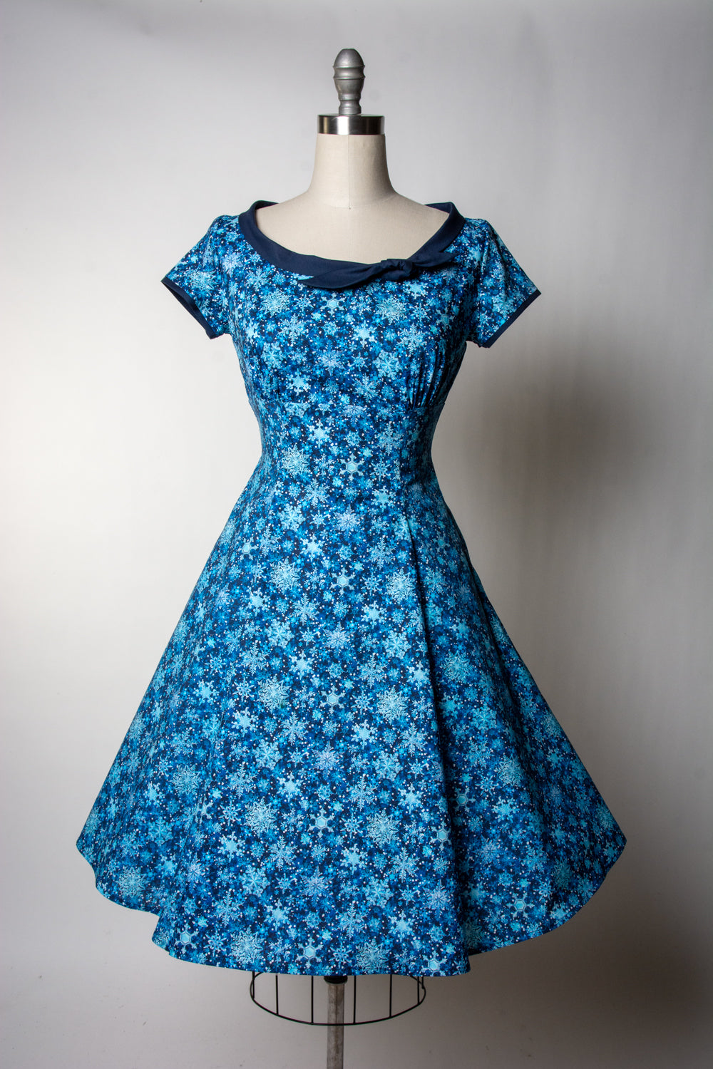 Beverly Dress-  Snowflakes