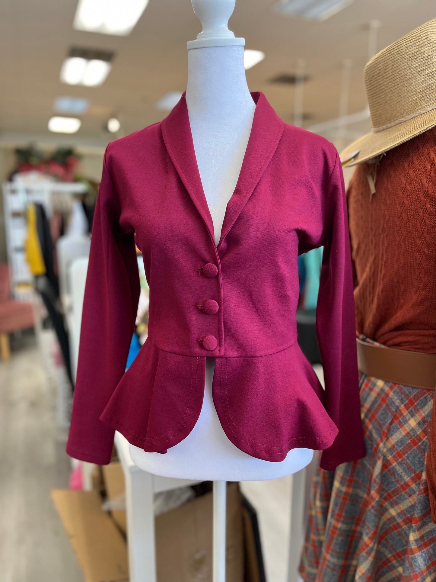 Diva Jacket - Burgundy