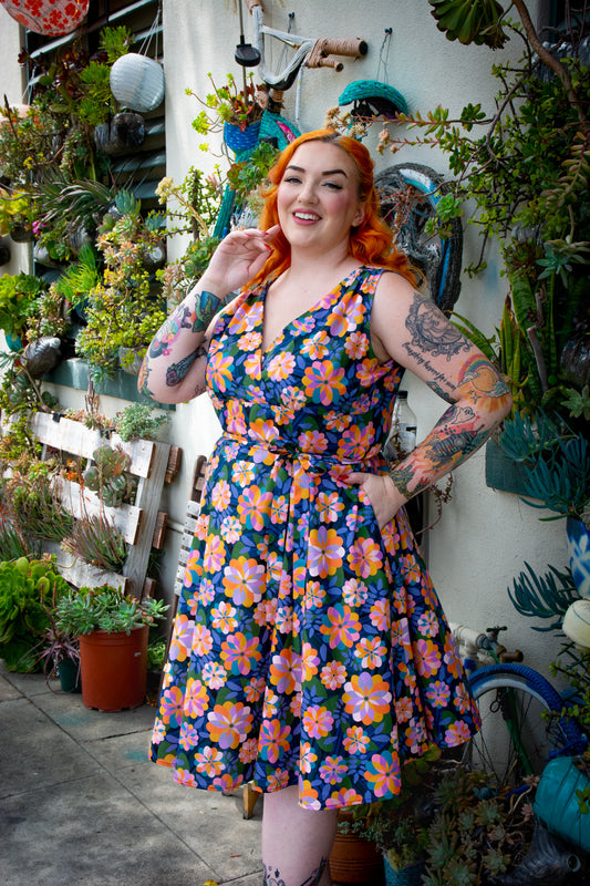 Marie Dress - Malibu, Sunset *sale