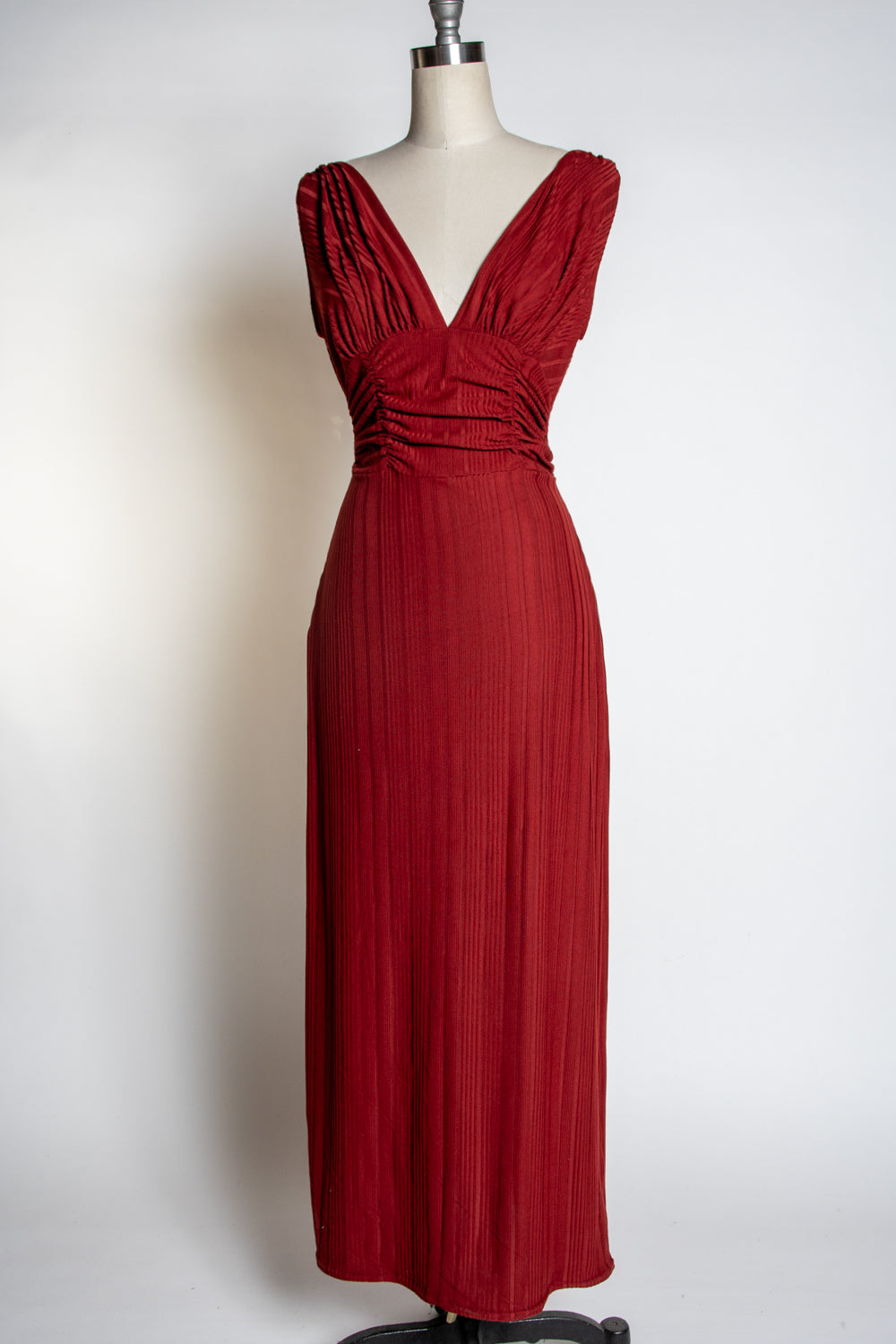 Formal Athena Gown Dress - Brick Rib Knit *sale Heart of Haute Formal Athena Gown Dress - Brick Rib Knit *sale Heart of Haute