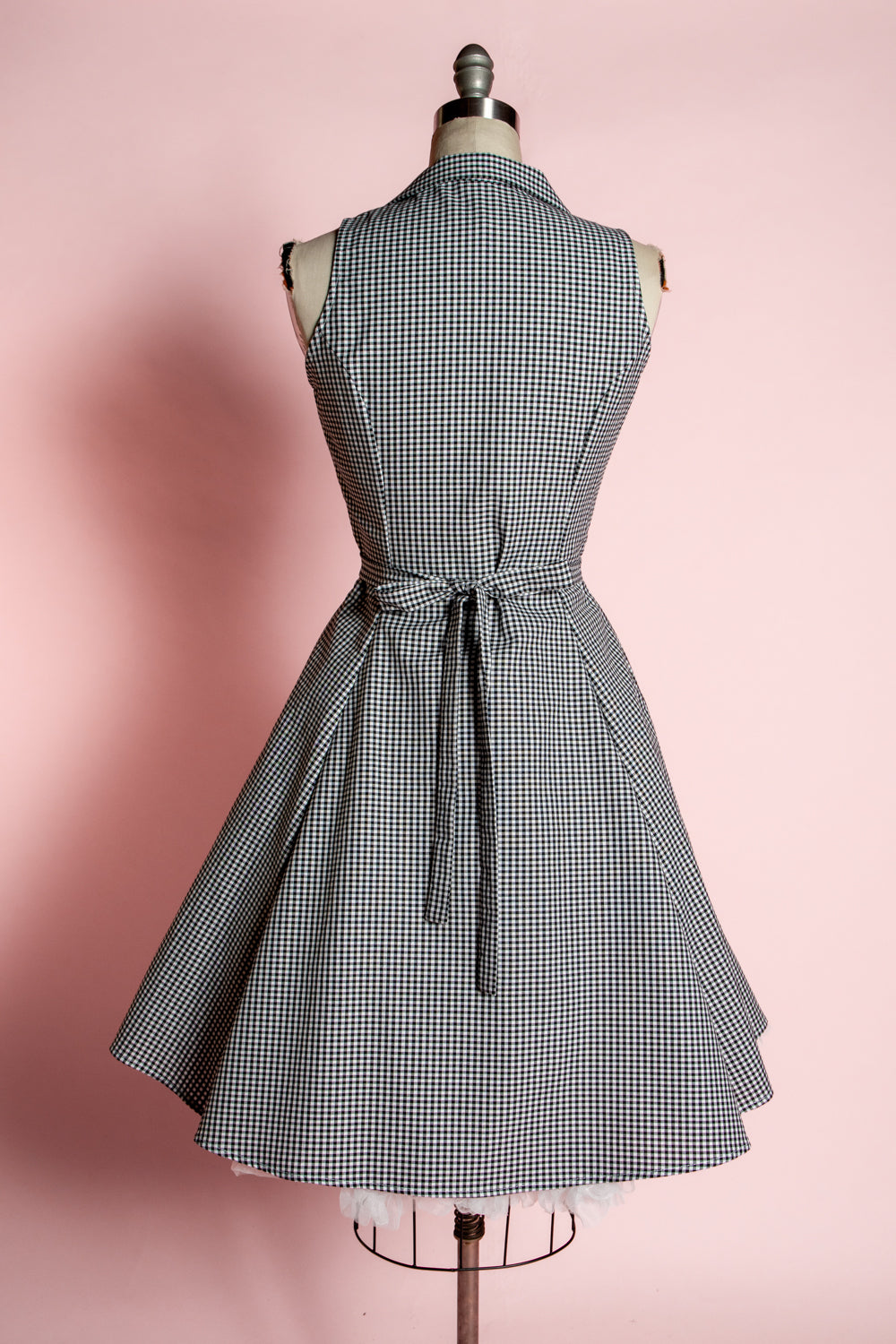Betty Lou Dress - Black Gingham