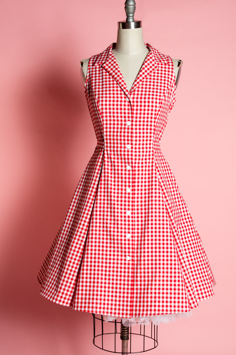 Betty Lou Dress - Red Gingham