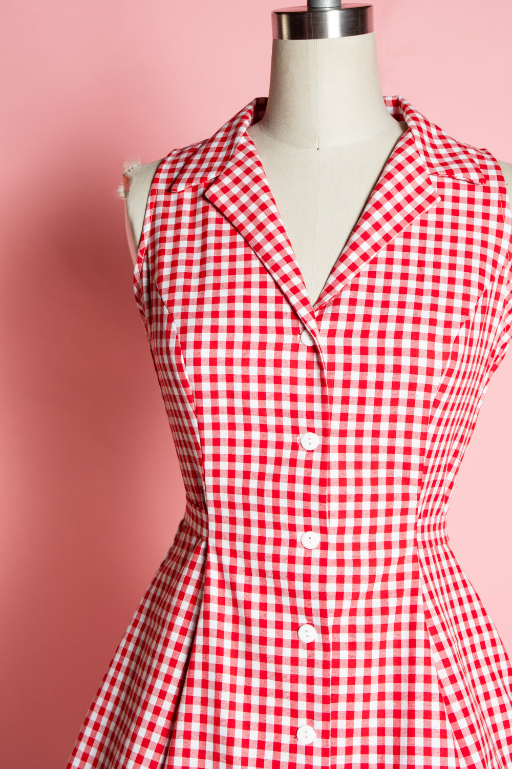 Betty Lou Dress - Red Gingham