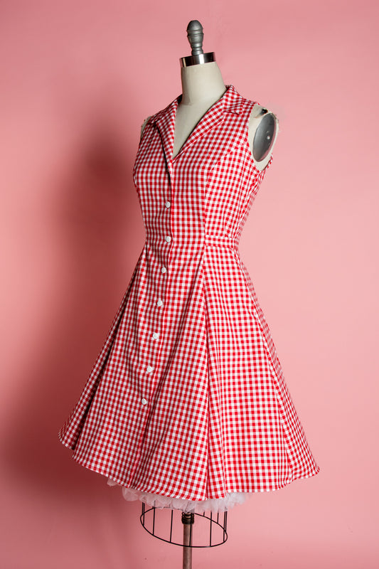Betty Lou Dress - Red Gingham