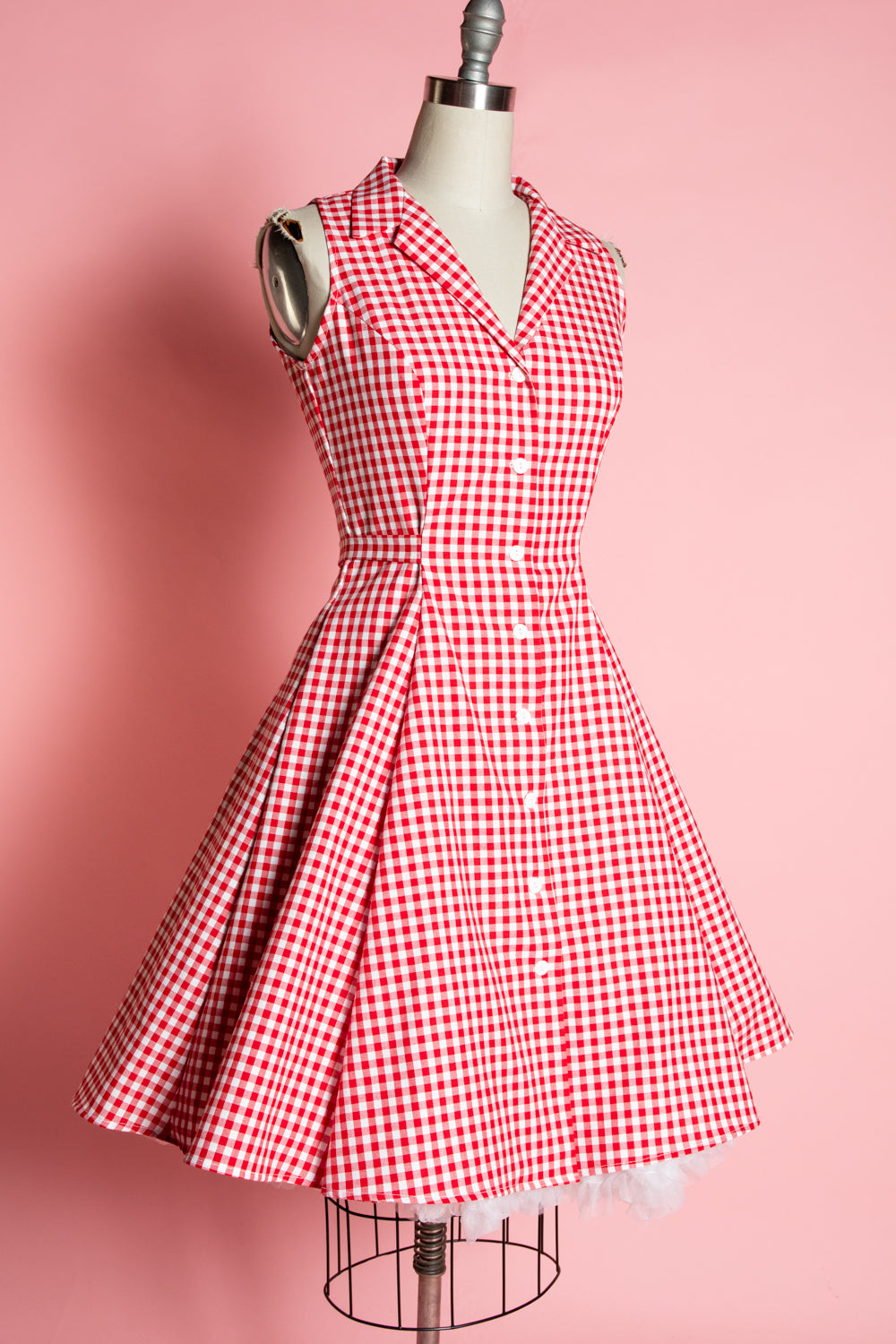 Betty Lou Dress - Red Gingham