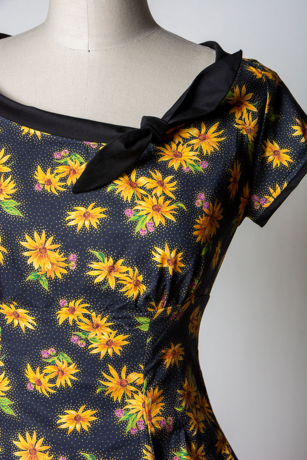 Beverly Dress Sunflowers sale Heart of Haute