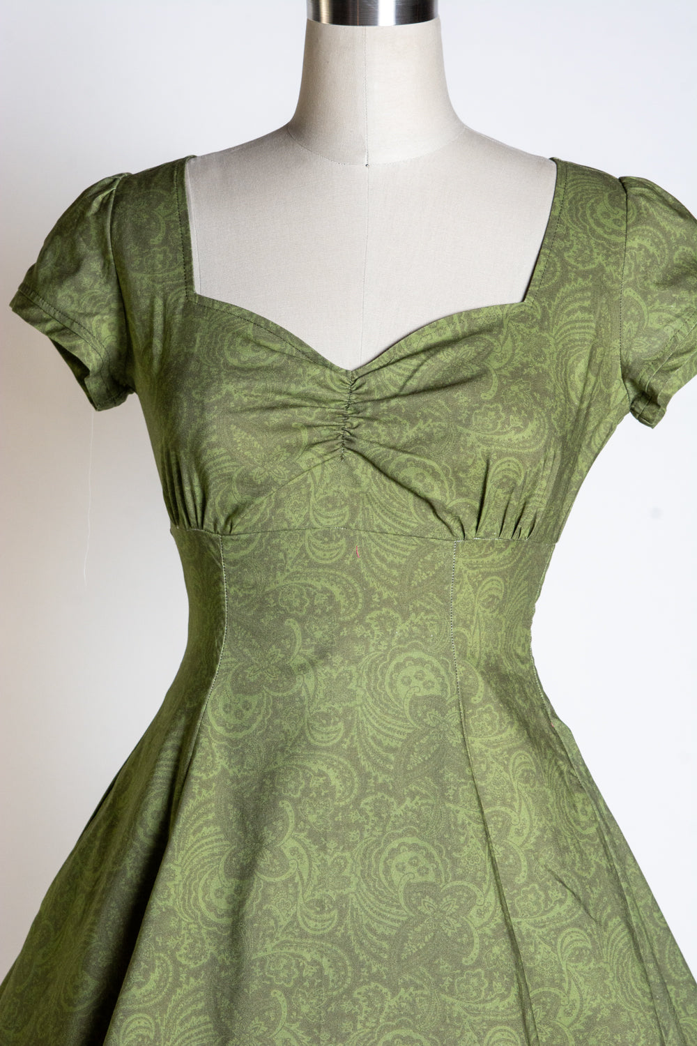 Bianca Dress - Tonal Paisley, Moss *sale