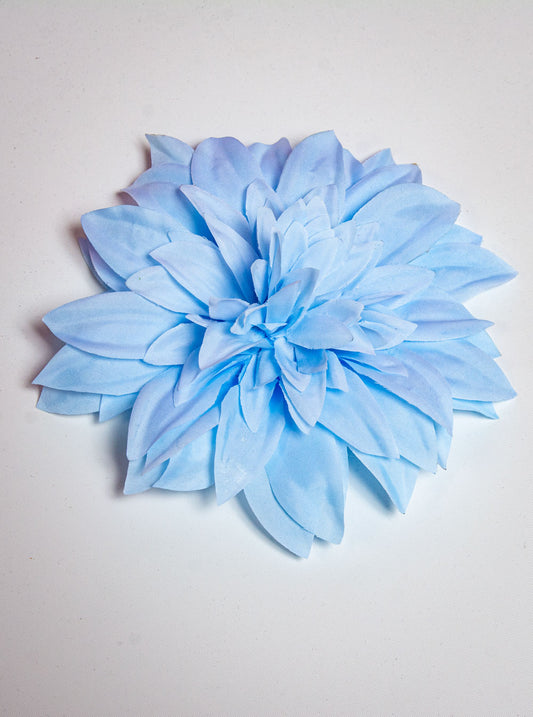 Light Blue Dahlia Hair Flower by NicCoCo Creations