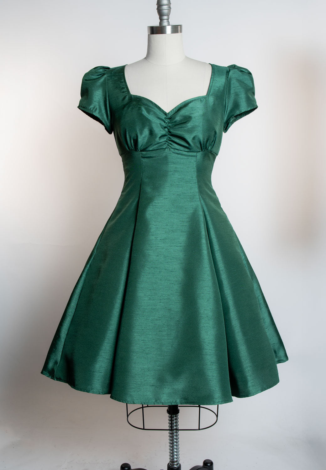 PRE-ORDER  Bree Dress- Shantung, Green