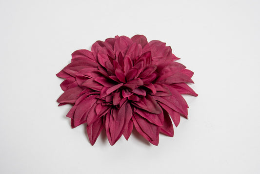 Burgundy Dahlia Hair Flower by NicCoCo Creations