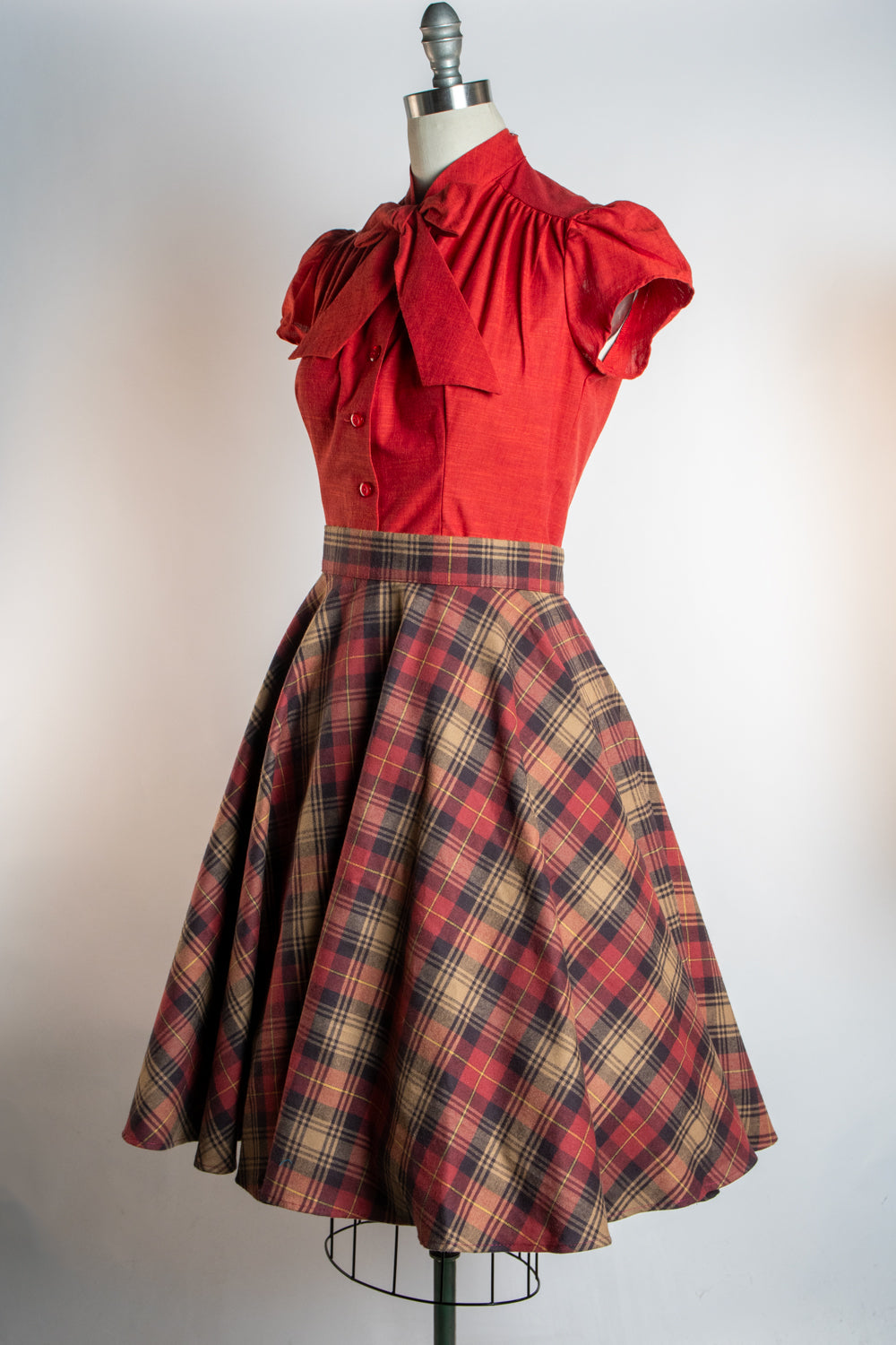 Haute Circle Skirt - Flannel, Spiced Latte Plaid