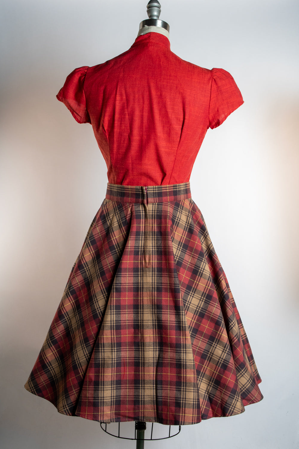Haute Circle Skirt - Flannel, Spiced Latte Plaid