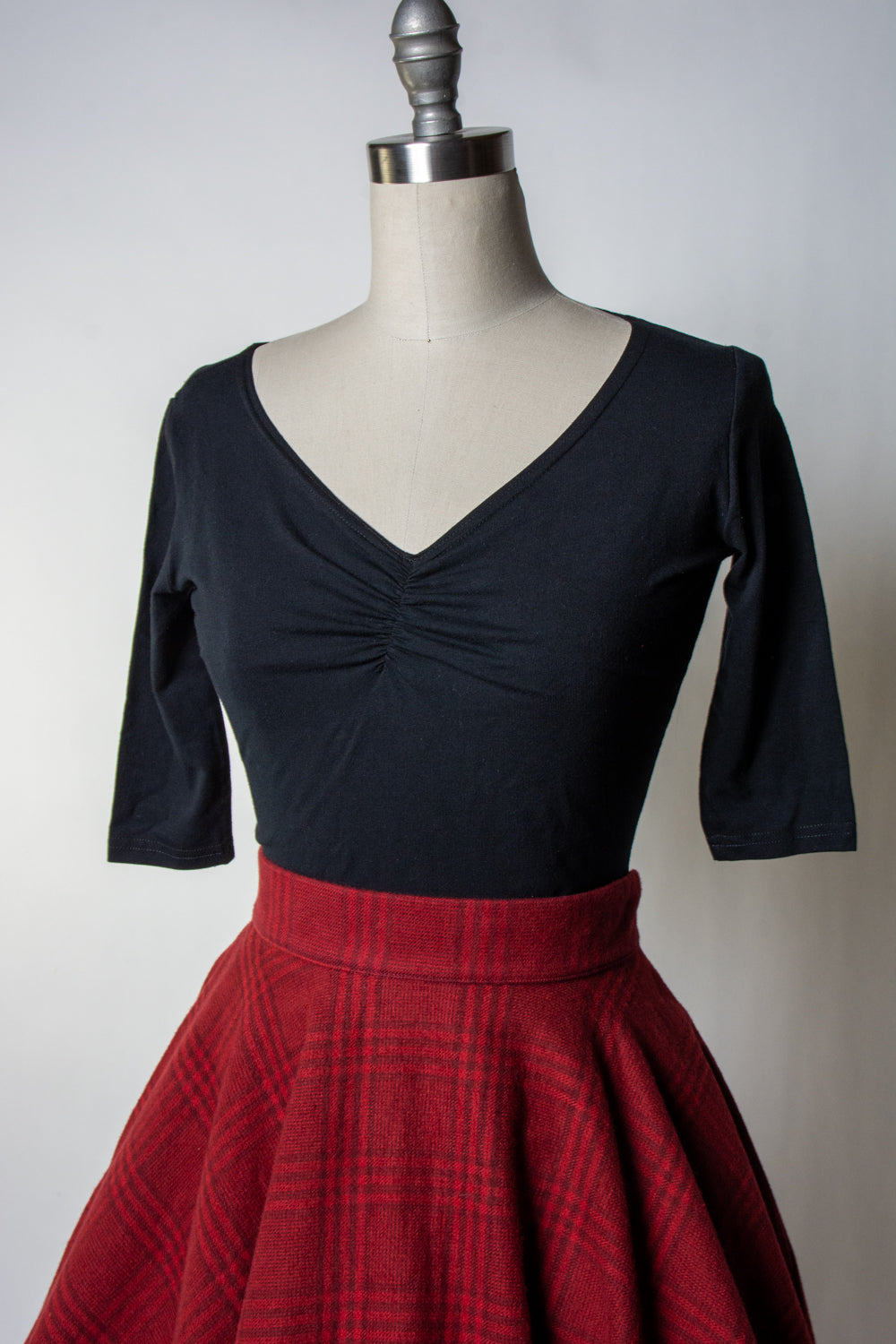 Haute Circle Skirt - Flannel, Red Plaid