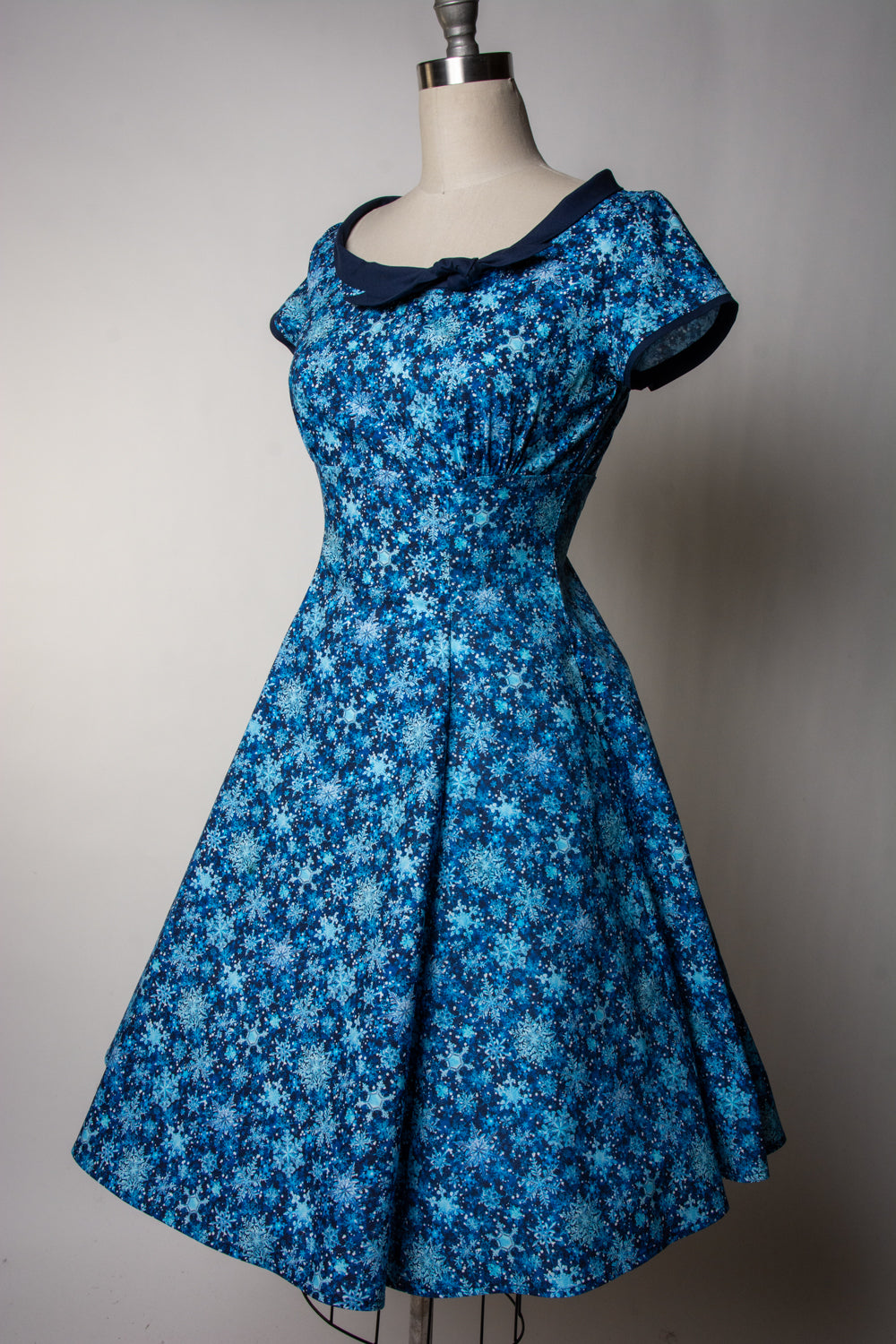 Beverly Dress-  Snowflakes