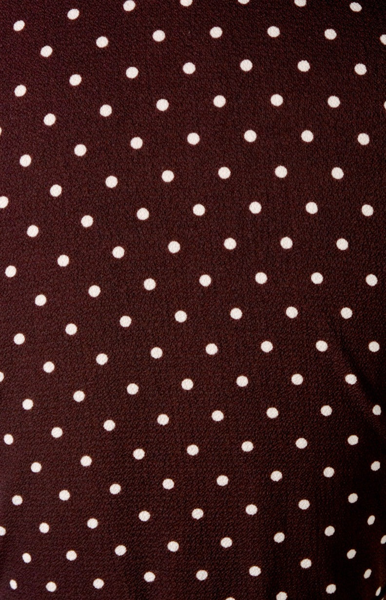 Rita Dress- Chocolate Dot