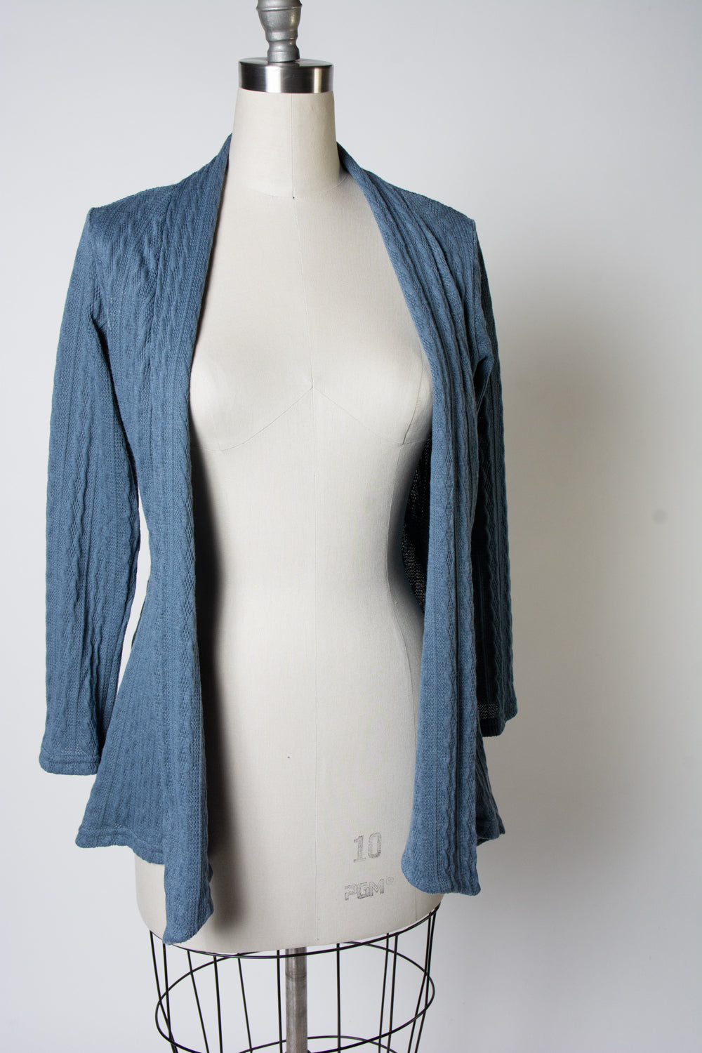 Dreamy Duster - Cable Knit,  Denim