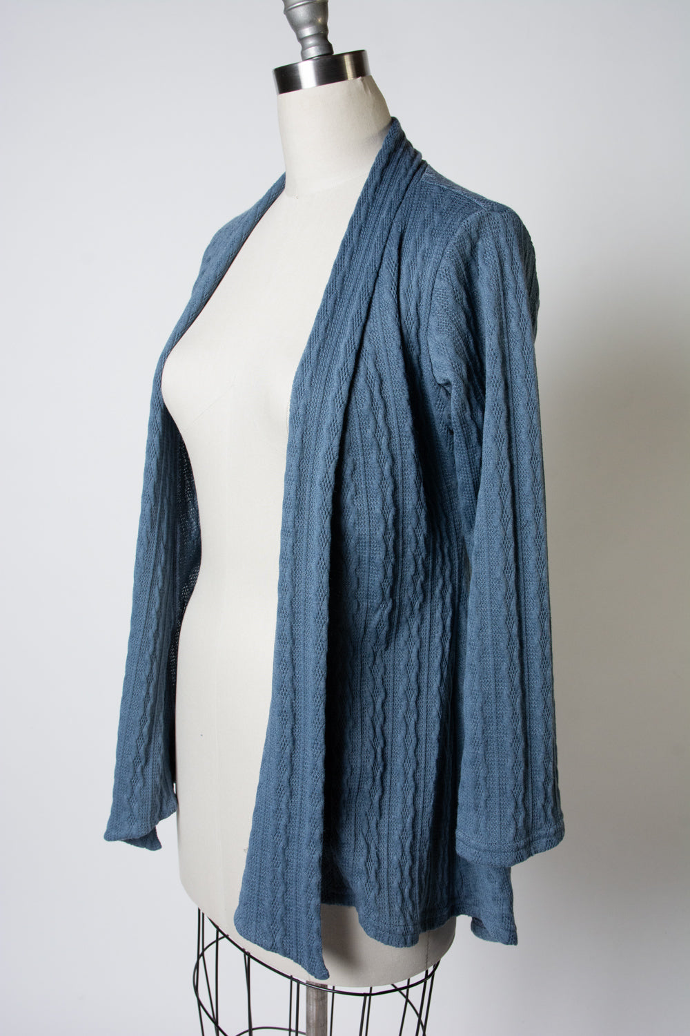Dreamy Duster - Cable Knit,  Denim