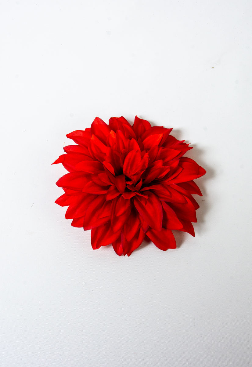 Red Dahlia Hair Flower by NicCoCo Creations