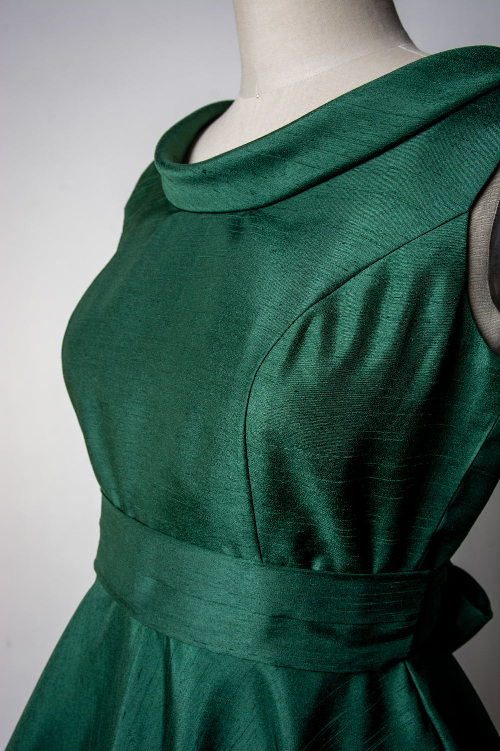 PRE-ORDER  Suzette Dress- Shantung, Green