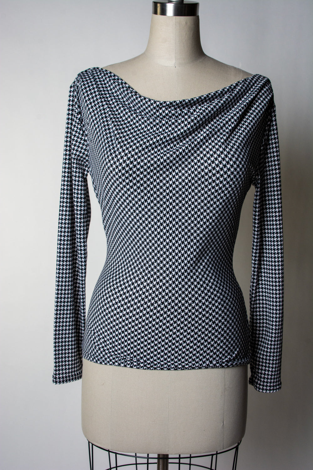 Daphne Top - Mini Houndstooth