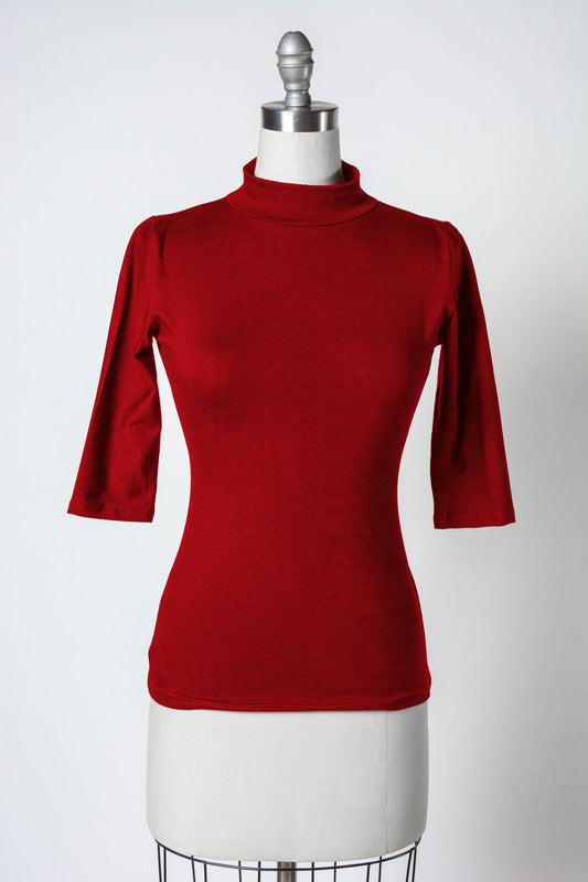 Denise Top 3/4 Sleeve - Red