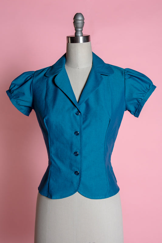 Dolly Blouse - Sapphire