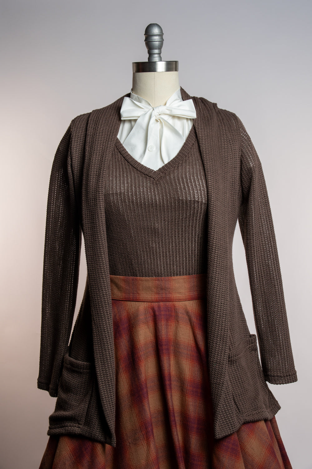 Dreamy Duster - Open Knit, Brown