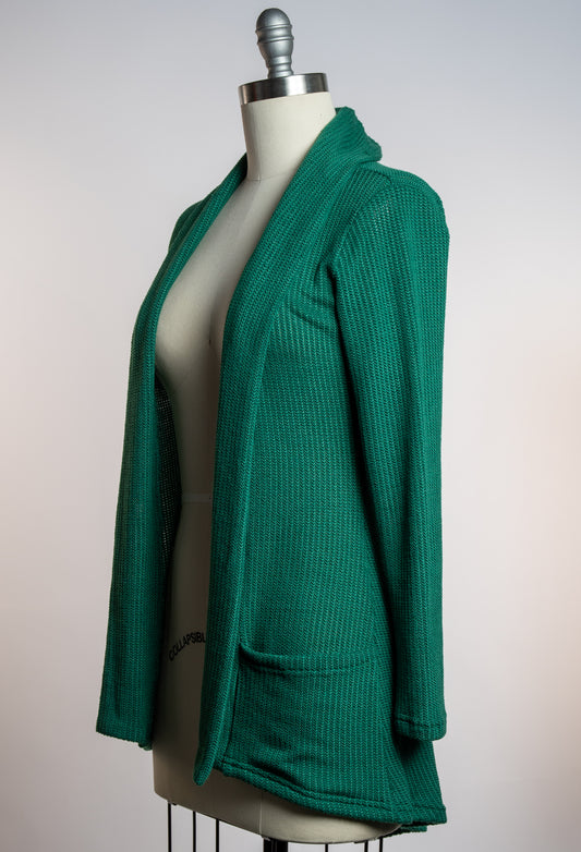 Dreamy Duster - Open Knit, Evergreen