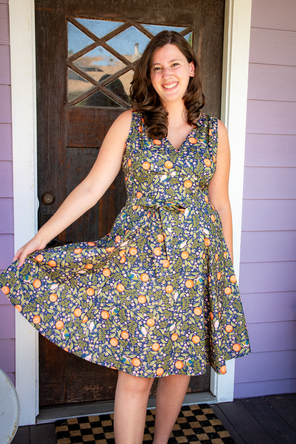 Marie Dress - Orange Grove