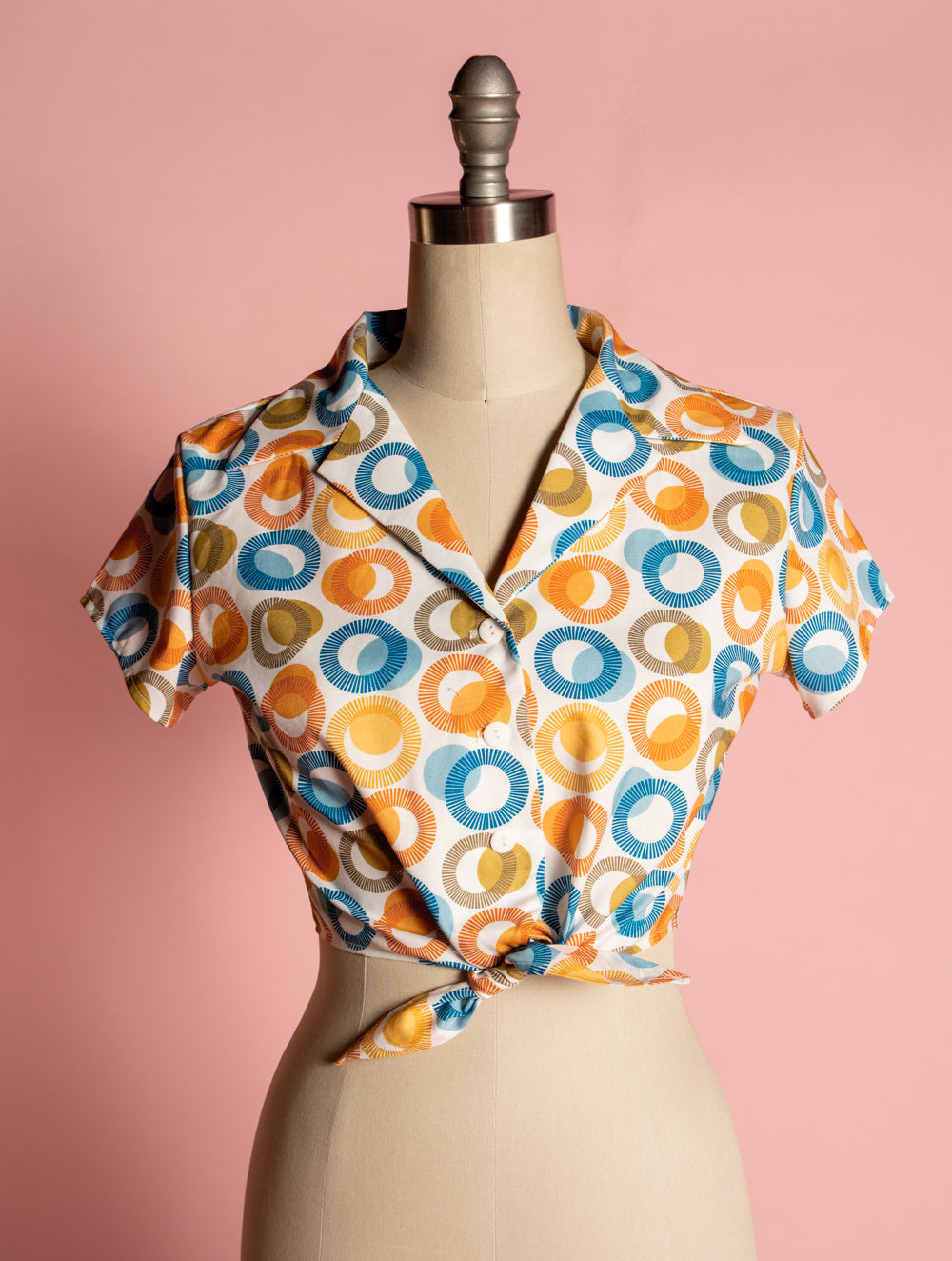 Ellie Tie Top Blouse - Palm Springs