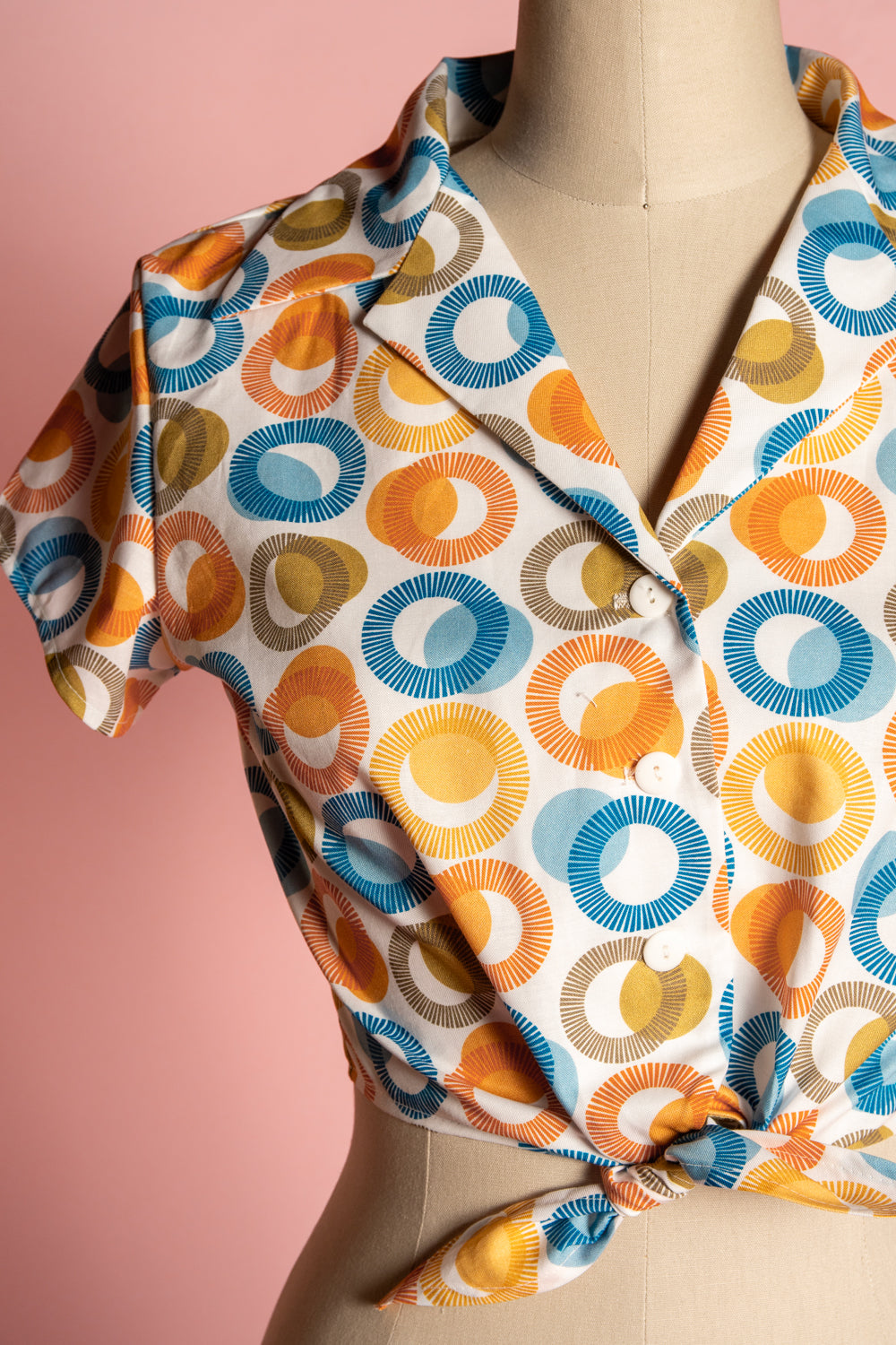 Ellie Tie Top Blouse - Palm Springs