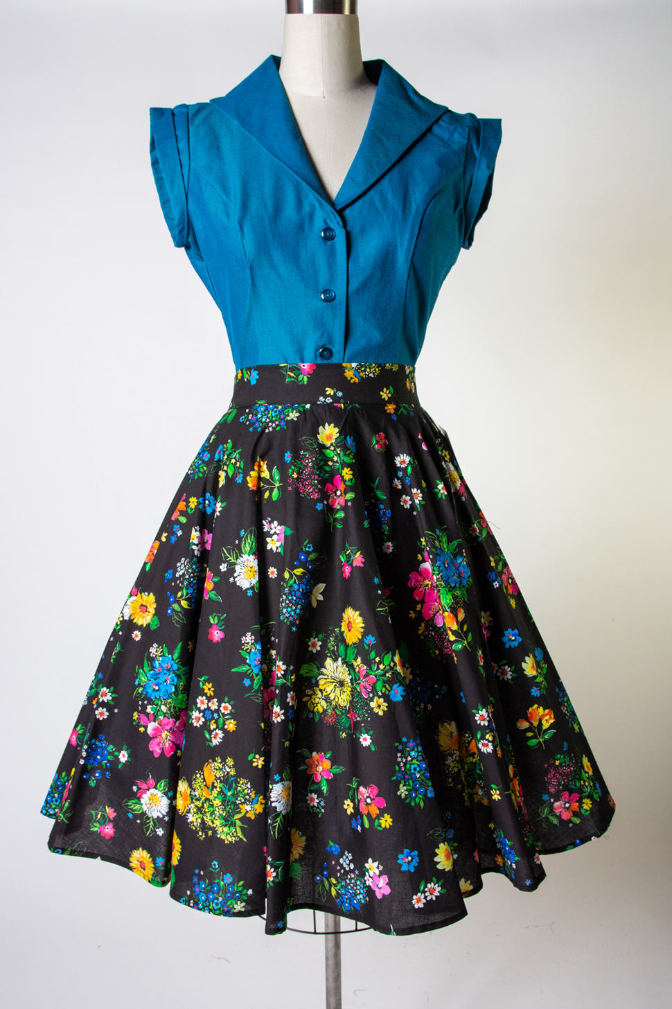 Haute Circle Skirt - Jardin