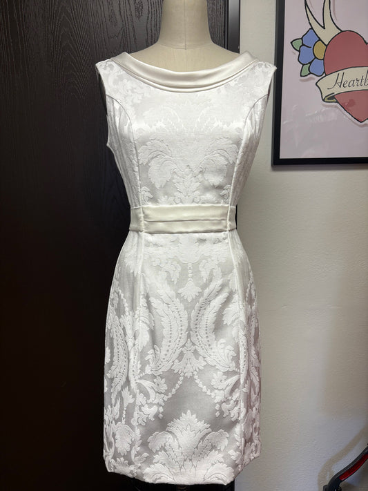 Esme Dress - White Brocade *sale - sample