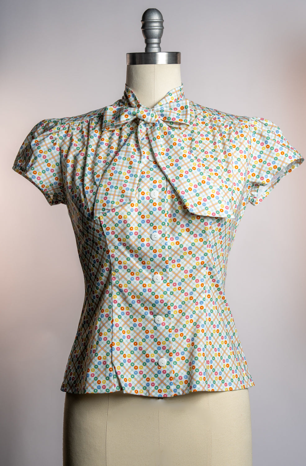 Estelle Blouse - Darling Daisy Plaid