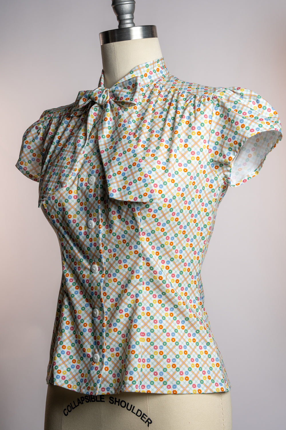 Estelle Blouse - Darling Daisy Plaid