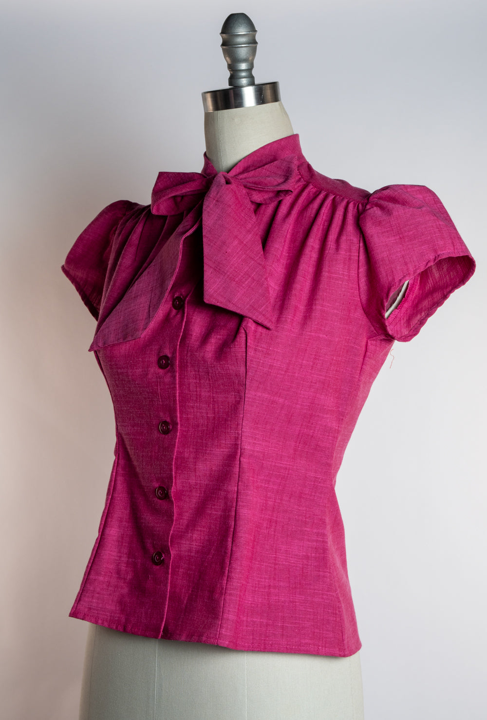 Estelle Blouse - Linen Look, Pink